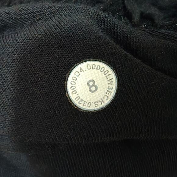 Lululemon Oh So Sherpa Half Zip Black Cotton Jersey Plush Fleece Teddy Jacket - Picture 6 of 9